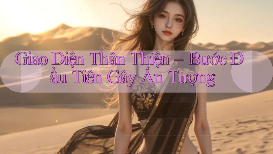 Giao Diện Thân Thiện – Bước Đầu Tiên Gây Ấn Tượng
