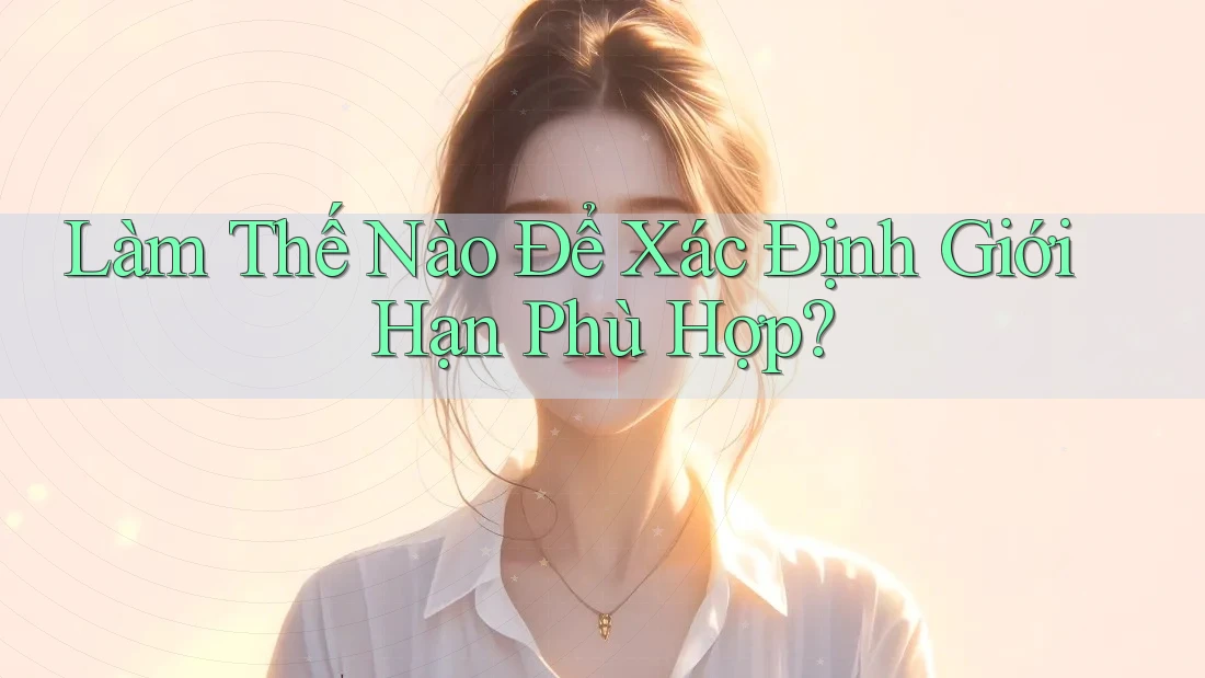Làm Thế Nào Để Xác Định Giới Hạn Phù Hợp? Làm Thế Nào Để Xác Định Giới Hạn Phù Hợp?