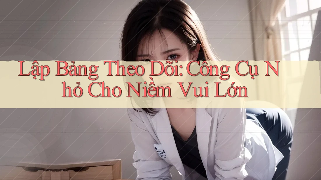Lập Bảng Theo Dõi: Công Cụ Nhỏ Cho Niềm Vui Lớn Lập Bảng Theo Dõi: Công Cụ Nhỏ Cho Niềm Vui Lớn