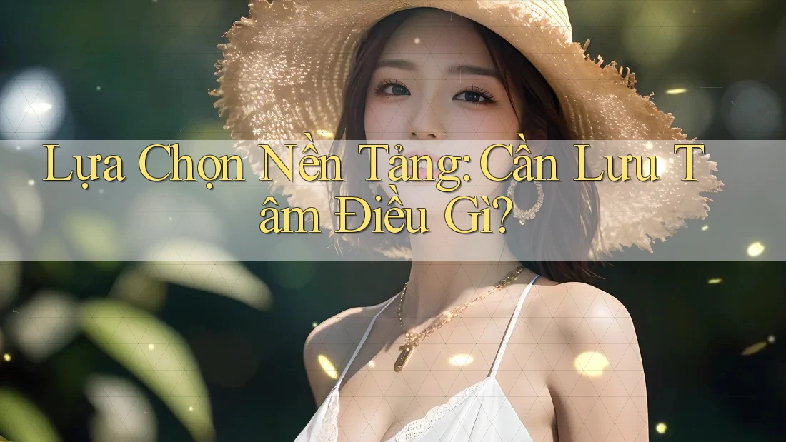 Lựa Chọn Nền Tảng: Cần Lưu Tâm Điều Gì? Lựa Chọn Nền Tảng: Cần Lưu Tâm Điều Gì?