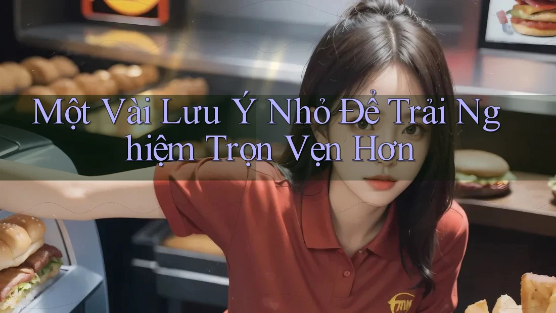 Một Vài Lưu ý Nhỏ Để Trải Nghiệm Trọn Vẹn Hơn Một Vài Lưu ý Nhỏ Để Trải Nghiệm Trọn Vẹn Hơn